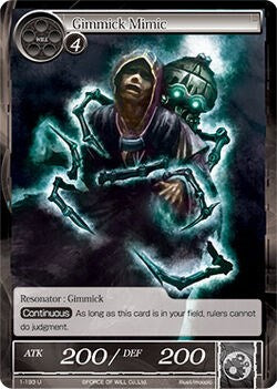 Gimmick Mimic (1-193) [The Dawn of Valhalla] | Jomio and Rueliete's Cards and Comics