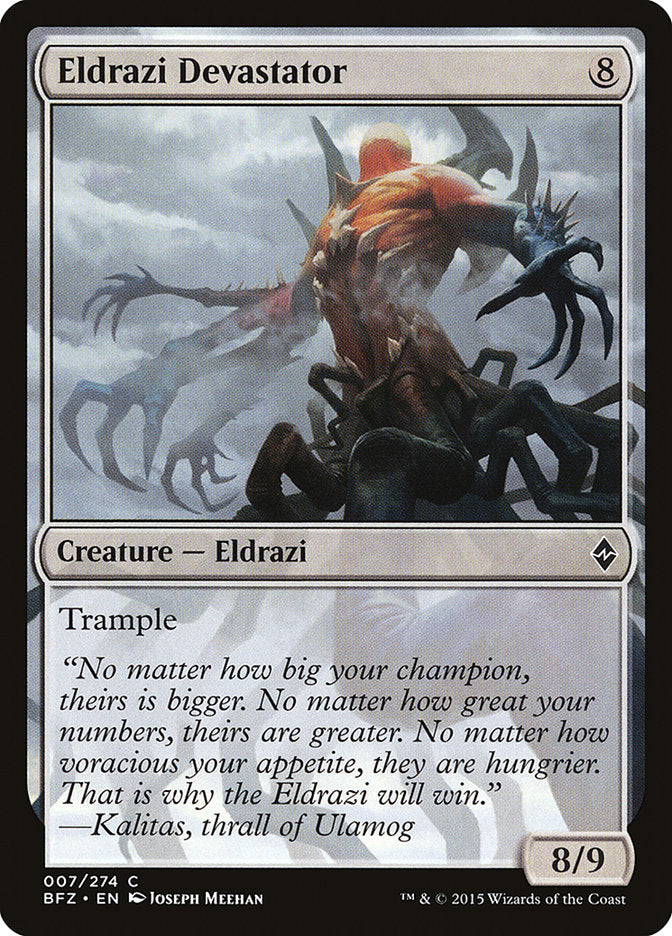 Eldrazi Devastator [Battle for Zendikar] | Jomio and Rueliete's Cards and Comics