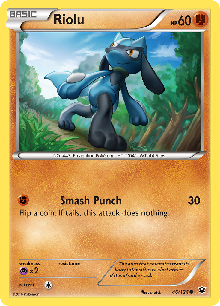 Riolu (46/124) [XY: Fates Collide] | Jomio and Rueliete's Cards and Comics