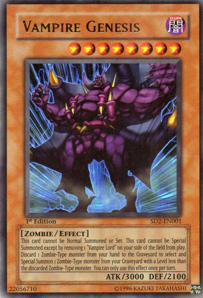 Vampire Genesis [SD2-EN001] Ultra Rare | Jomio and Rueliete's Cards and Comics