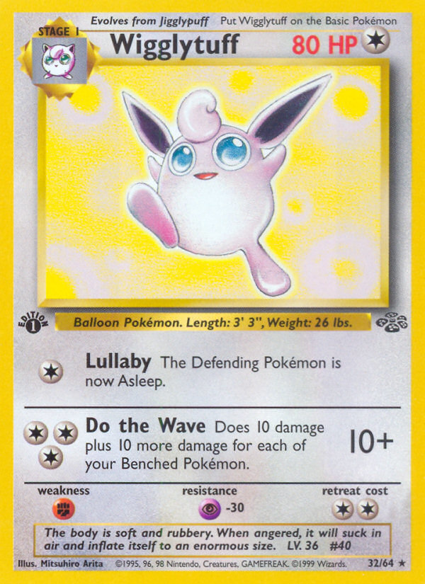 Wigglytuff (32/64) [Jungle 1st Edition] | Jomio and Rueliete's Cards and Comics
