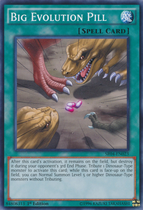 Big Evolution Pill [SR04-EN023] Common | Jomio and Rueliete's Cards and Comics