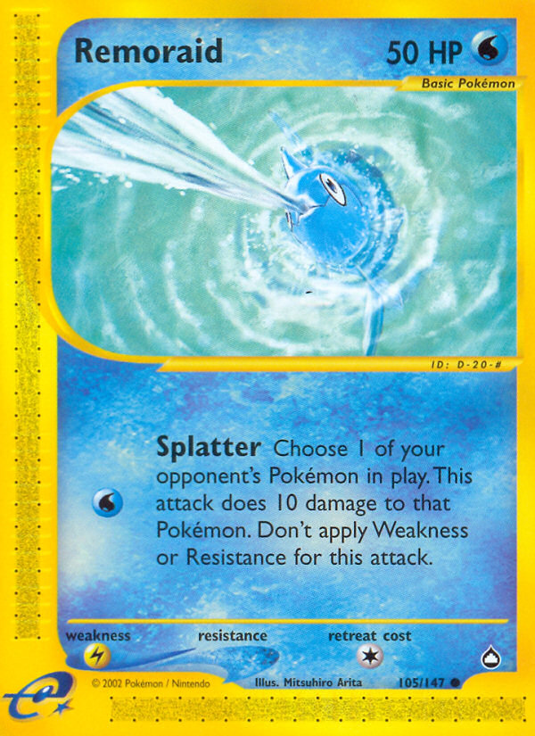 Remoraid (105/147) [Aquapolis] | Jomio and Rueliete's Cards and Comics