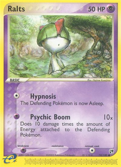 Ralts (74/100) [EX: Sandstorm] | Jomio and Rueliete's Cards and Comics