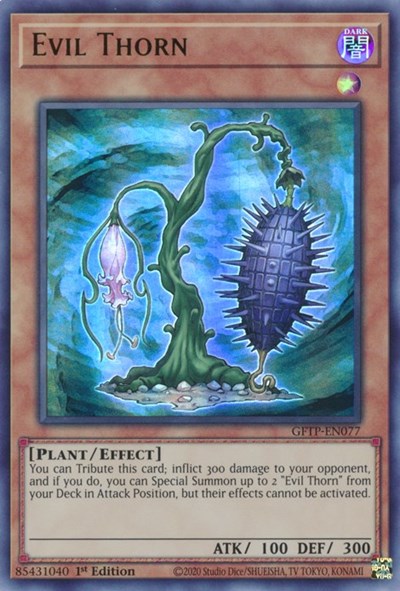 Evil Thorn [GFTP-EN077] Ultra rare | Jomio and Rueliete's Cards and Comics