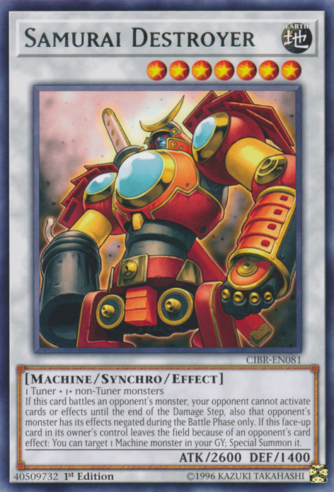 Samurai Destroyer [CIBR-EN081] Rare | Jomio and Rueliete's Cards and Comics