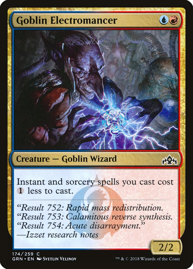 Goblin Electromancer [Guilds of Ravnica] | Jomio and Rueliete's Cards and Comics