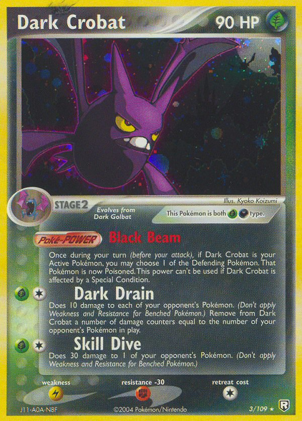 Dark Crobat (3/109) [EX: Team Rocket Returns] | Jomio and Rueliete's Cards and Comics