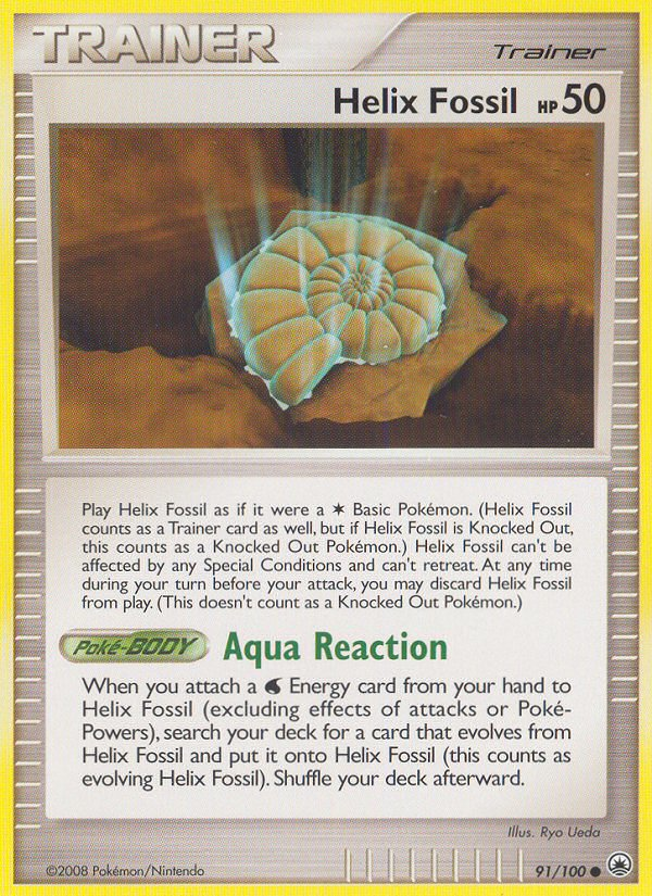 Helix Fossil (91/100) [Diamond & Pearl: Majestic Dawn] | Jomio and Rueliete's Cards and Comics