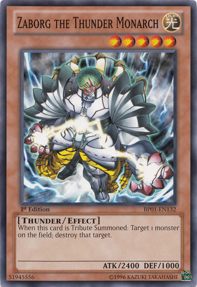 Zaborg the Thunder Monarch [BP01-EN132] Common | Jomio and Rueliete's Cards and Comics
