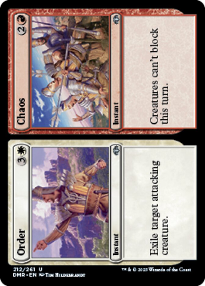 Order // Chaos [Dominaria Remastered] | Jomio and Rueliete's Cards and Comics