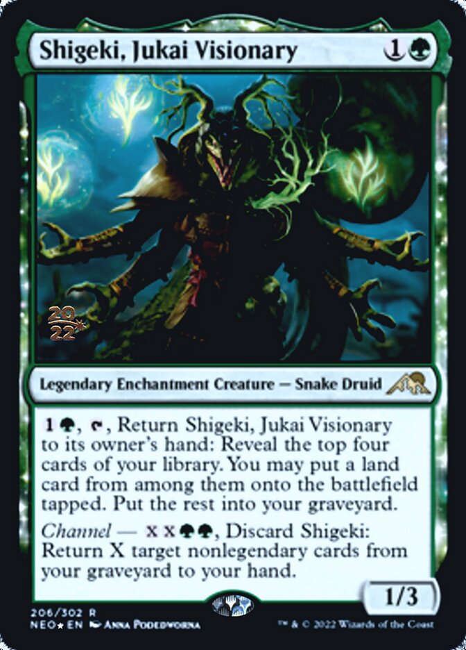 Shigeki, Jukai Visionary [Kamigawa: Neon Dynasty Prerelease Promos] | Jomio and Rueliete's Cards and Comics