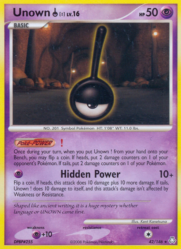 Unown ! (42/146) [Diamond & Pearl: Legends Awakened] | Jomio and Rueliete's Cards and Comics