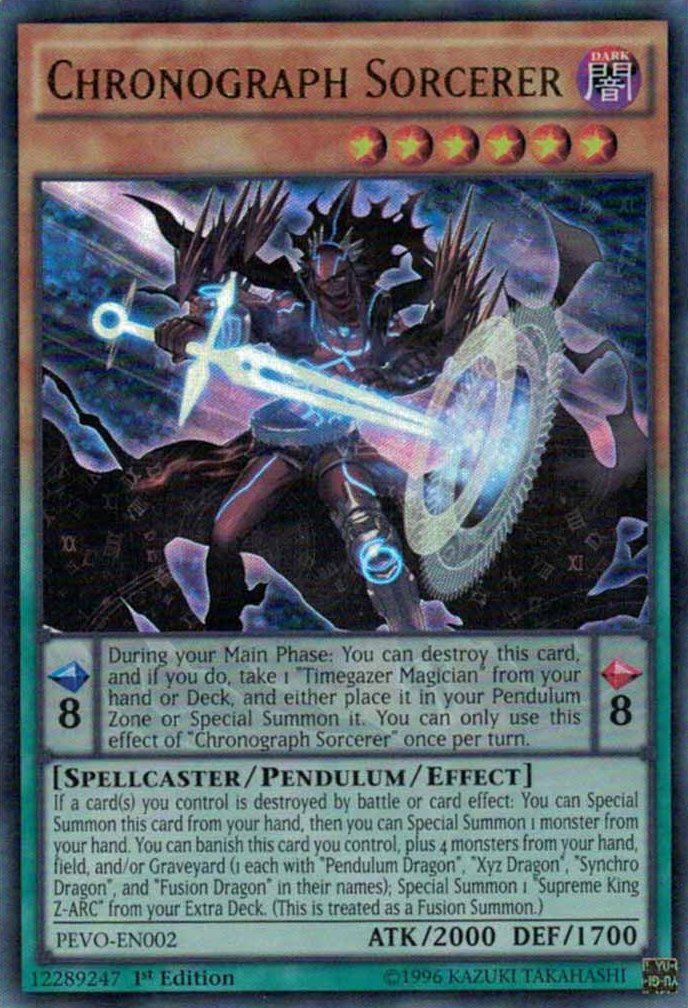 Chronograph Sorcerer [PEVO-EN002] Ultra Rare | Jomio and Rueliete's Cards and Comics