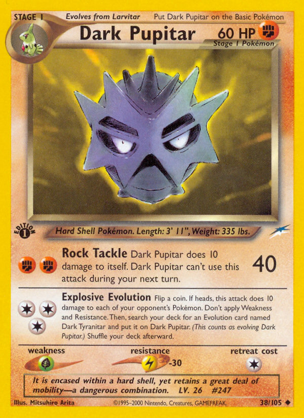 Dark Pupitar (38/105) [Neo Destiny 1st Edition] | Jomio and Rueliete's Cards and Comics