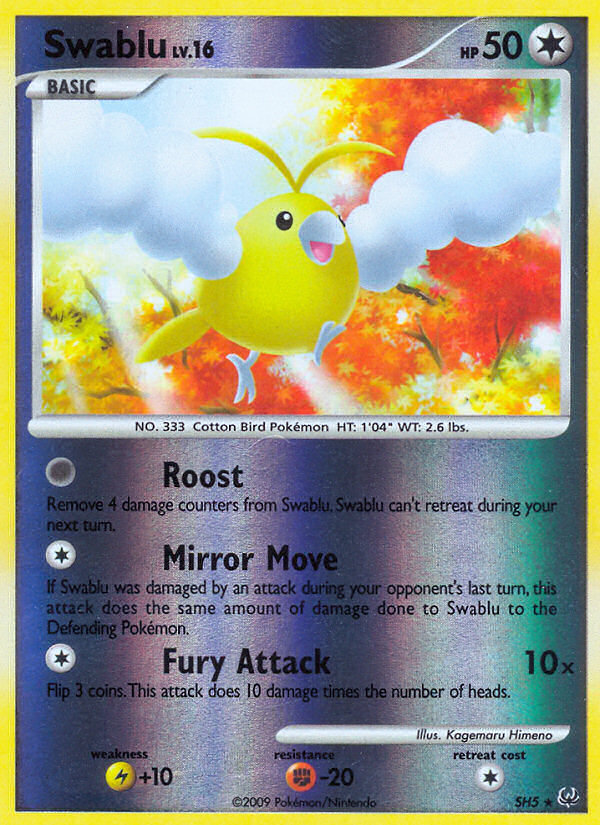 Swablu (SH5) [Platinum: Base Set] | Jomio and Rueliete's Cards and Comics