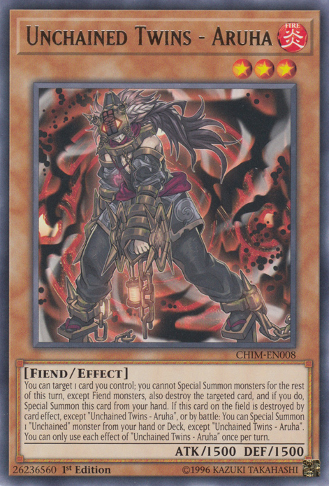 Unchained Twins - Aruha [CHIM-EN008] Rare | Jomio and Rueliete's Cards and Comics