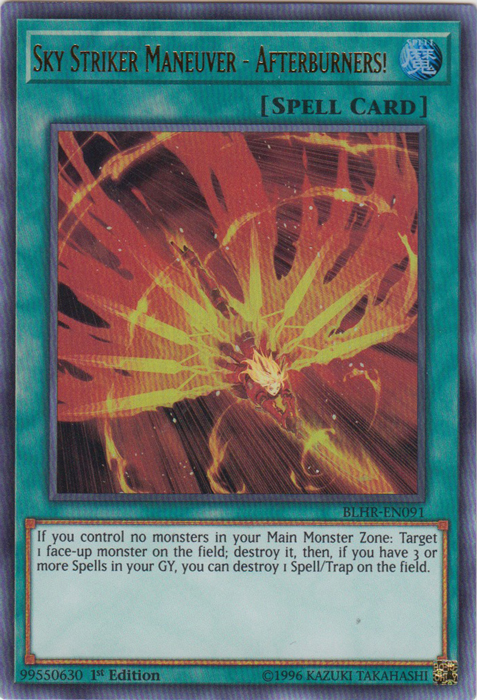 Sky Striker Maneuver - Afterburners! [BLHR-EN091] Ultra Rare | Jomio and Rueliete's Cards and Comics
