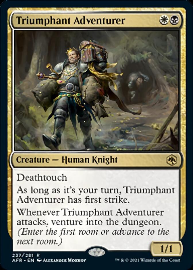 Triumphant Adventurer [Dungeons & Dragons: Adventures in the Forgotten Realms] | Jomio and Rueliete's Cards and Comics