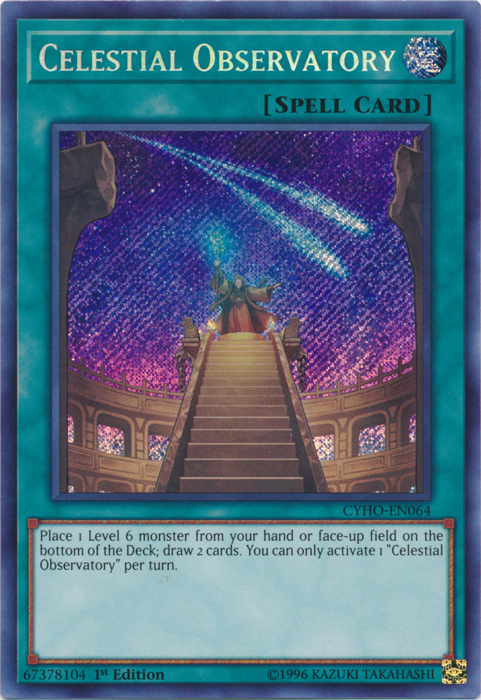 Celestial Observatory [CYHO-EN064] Secret Rare | Jomio and Rueliete's Cards and Comics