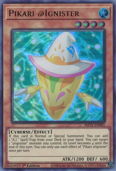 Pikari @Ignister [MP21-EN001] Ultra Rare | Jomio and Rueliete's Cards and Comics