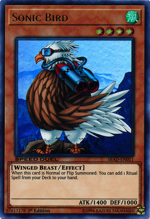 Sonic Bird [SBAD-EN011] Ultra Rare | Jomio and Rueliete's Cards and Comics