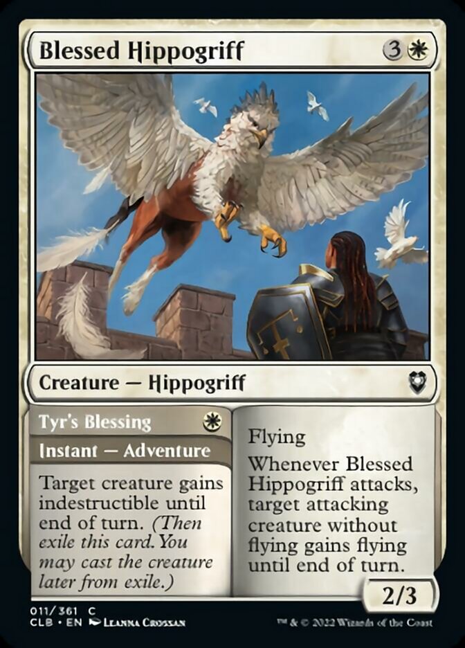 Blessed Hippogriff // Tyr's Blessing [Commander Legends: Battle for Baldur's Gate] | Jomio and Rueliete's Cards and Comics