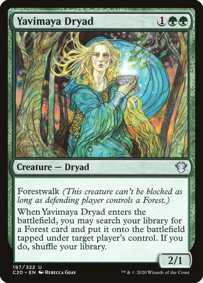 Yavimaya Dryad [Commander 2020] | Jomio and Rueliete's Cards and Comics