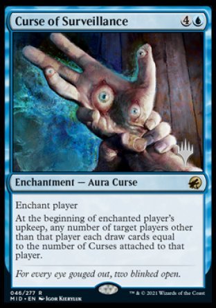Curse of Surveillance (Promo Pack) [Innistrad: Midnight Hunt Promos] | Jomio and Rueliete's Cards and Comics
