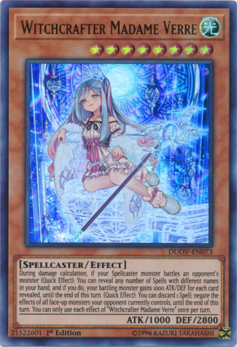 Witchcrafter Madame Verre [DUOV-EN073] Ultra Rare | Jomio and Rueliete's Cards and Comics