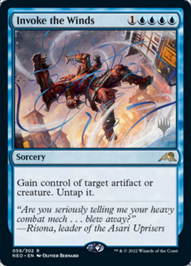 Invoke the Winds (Promo Pack) [Kamigawa: Neon Dynasty Promos] | Jomio and Rueliete's Cards and Comics