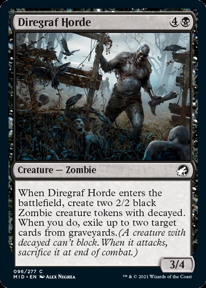 Diregraf Horde [Innistrad: Midnight Hunt] | Jomio and Rueliete's Cards and Comics