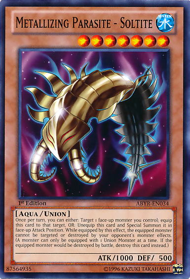 Metallizing Parasite - Soltite [ABYR-EN034] Common | Jomio and Rueliete's Cards and Comics