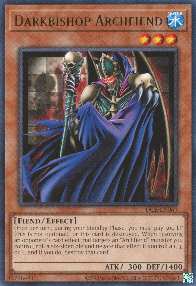 Darkbishop Archfiend [DCR-EN069] Rare | Jomio and Rueliete's Cards and Comics