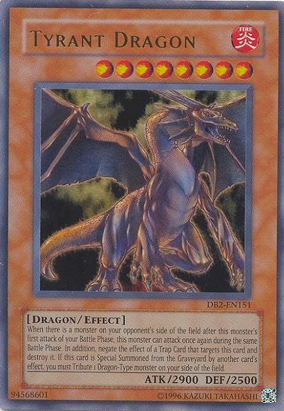 Tyrant Dragon [DB2-EN151] Ultra Rare | Jomio and Rueliete's Cards and Comics