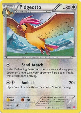 Pidgeotto (2/30) [XY: Trainer Kit 1 - Wigglytuff] | Jomio and Rueliete's Cards and Comics