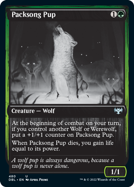 Packsong Pup [Innistrad: Double Feature] | Jomio and Rueliete's Cards and Comics