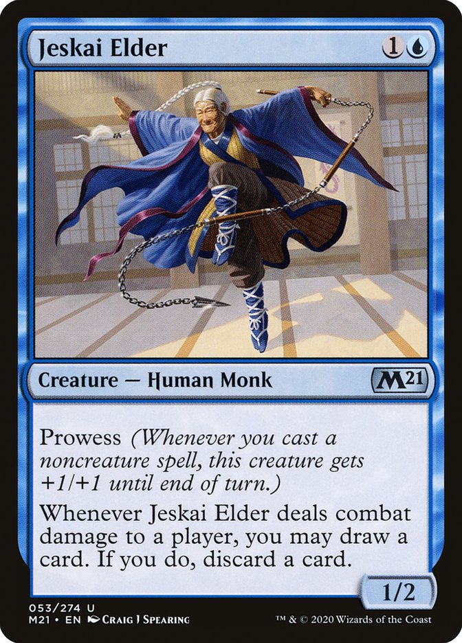 Jeskai Elder [Core Set 2021] | Jomio and Rueliete's Cards and Comics