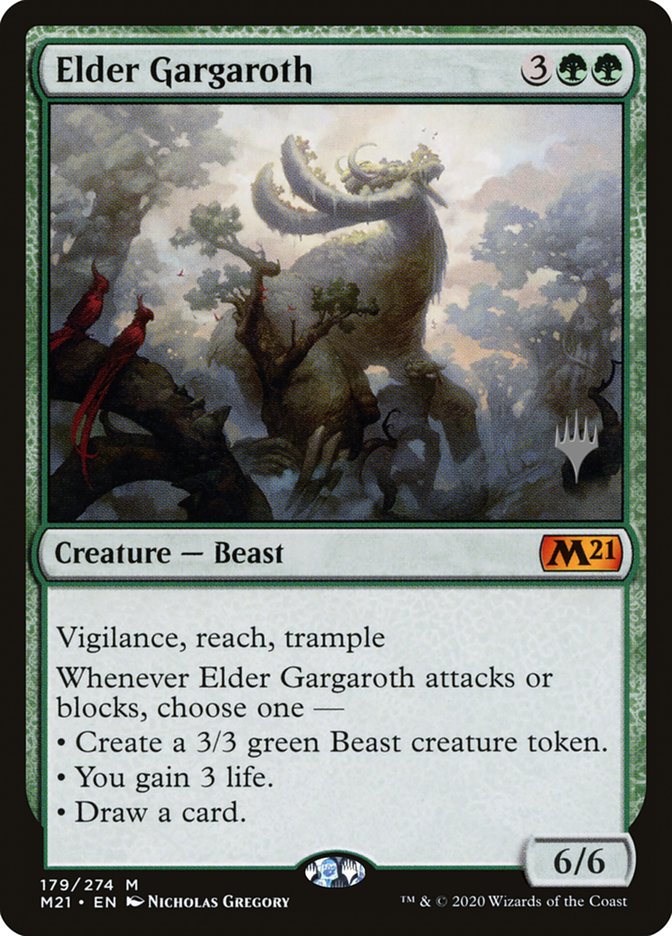 Elder Gargaroth (Promo Pack) [Core Set 2021 Promos] | Jomio and Rueliete's Cards and Comics