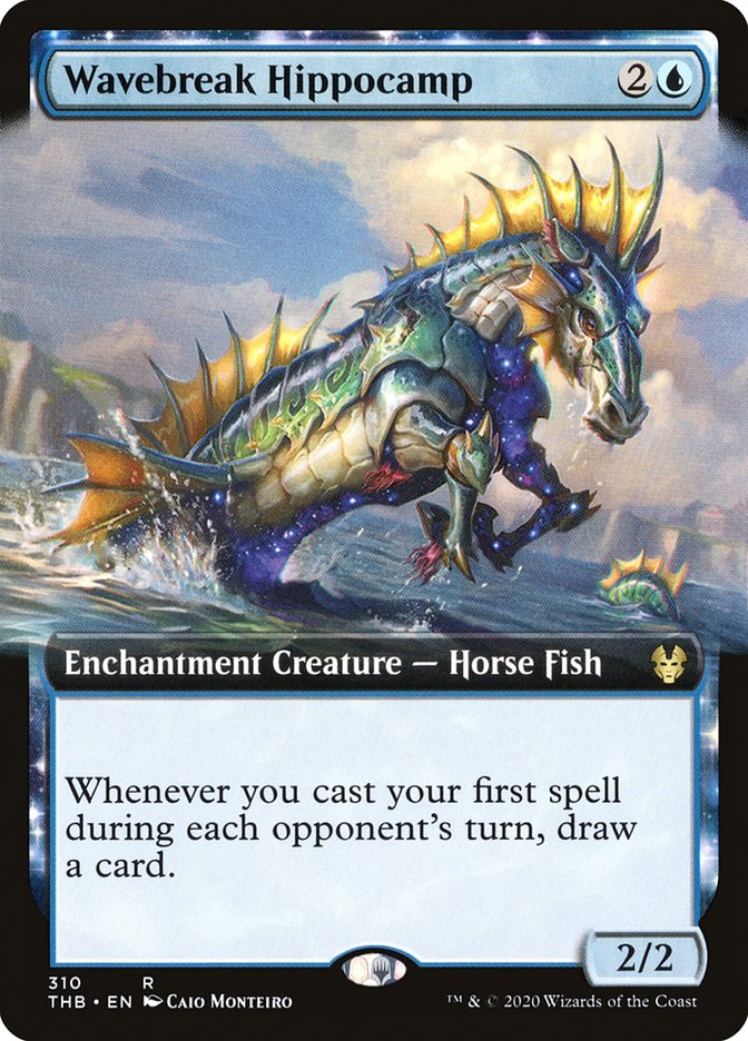Wavebreak Hippocamp (Extended Art) [Theros Beyond Death] | Jomio and Rueliete's Cards and Comics