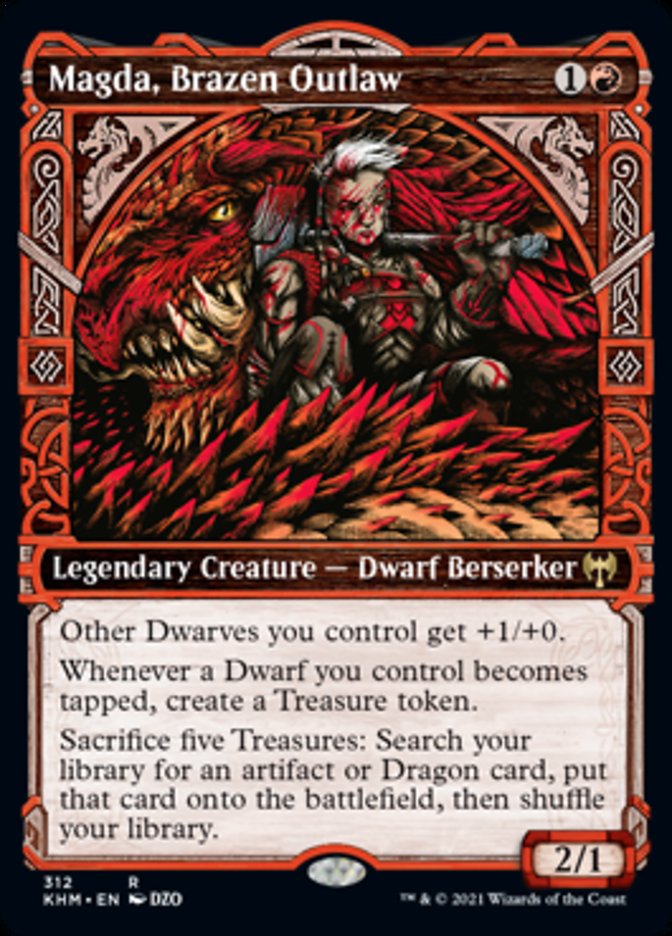 Magda, Brazen Outlaw (Showcase) [Kaldheim] | Jomio and Rueliete's Cards and Comics