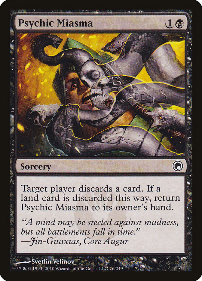Psychic Miasma [Scars of Mirrodin] | Jomio and Rueliete's Cards and Comics