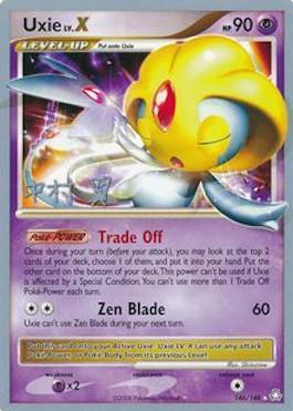 Uxie LV.X (146/146) (Crowned Tiger - Tsubasa Nakamura) [World Championships 2009] | Jomio and Rueliete's Cards and Comics