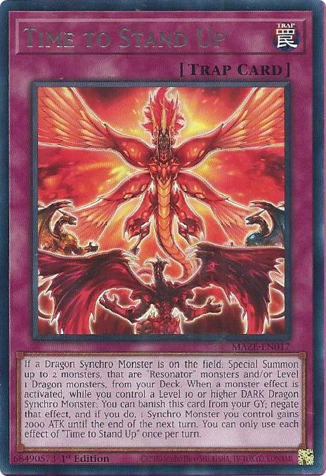 Time to Stand Up [MAZE-EN017] Rare | Jomio and Rueliete's Cards and Comics