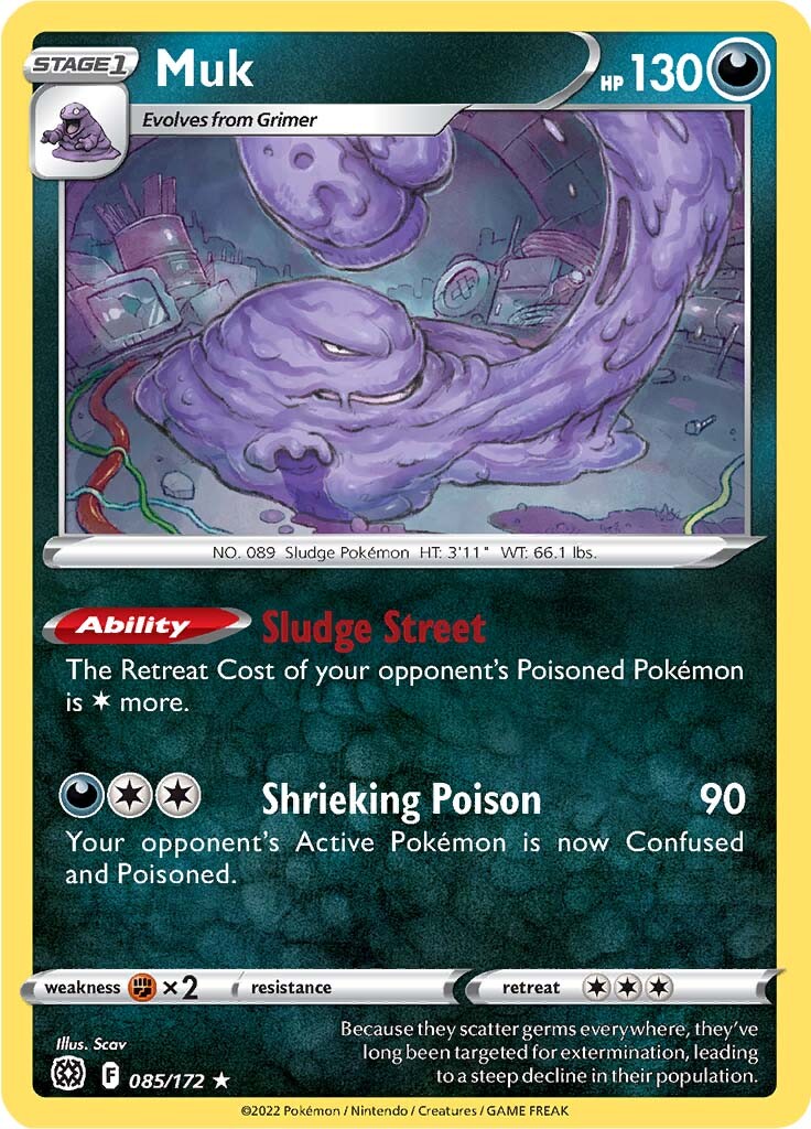 Muk (085/172) [Sword & Shield: Brilliant Stars] | Jomio and Rueliete's Cards and Comics