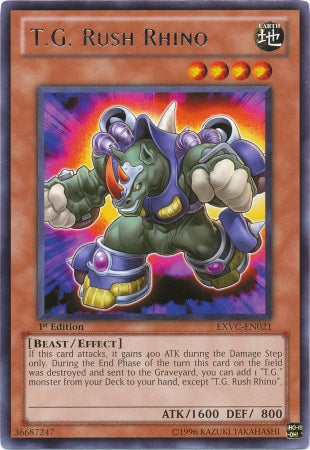 T.G. Rush Rhino [EXVC-EN021] Rare | Jomio and Rueliete's Cards and Comics