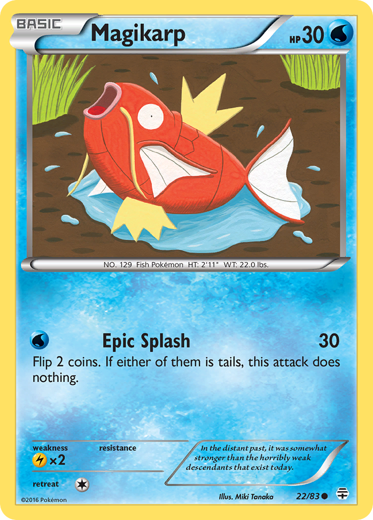 Magikarp (22/83) [XY: Generations] | Jomio and Rueliete's Cards and Comics