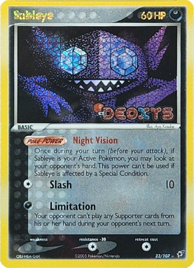 Sableye (23/107) (Stamped) [EX: Deoxys] | Jomio and Rueliete's Cards and Comics