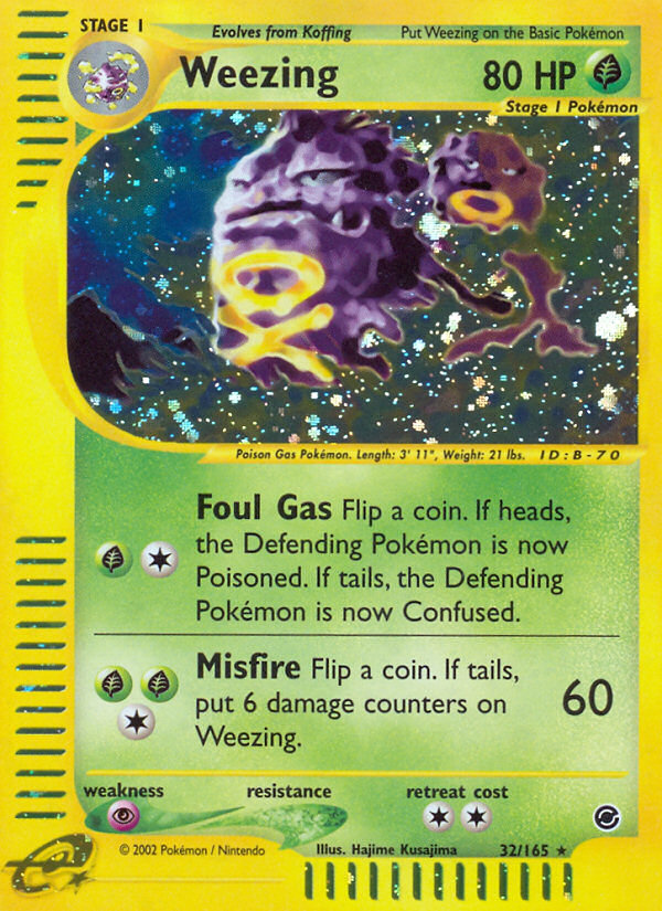 Weezing (32/165) [Expedition: Base Set] | Jomio and Rueliete's Cards and Comics