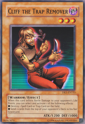 Cliff the Trap Remover [DR1-EN133] Common | Jomio and Rueliete's Cards and Comics